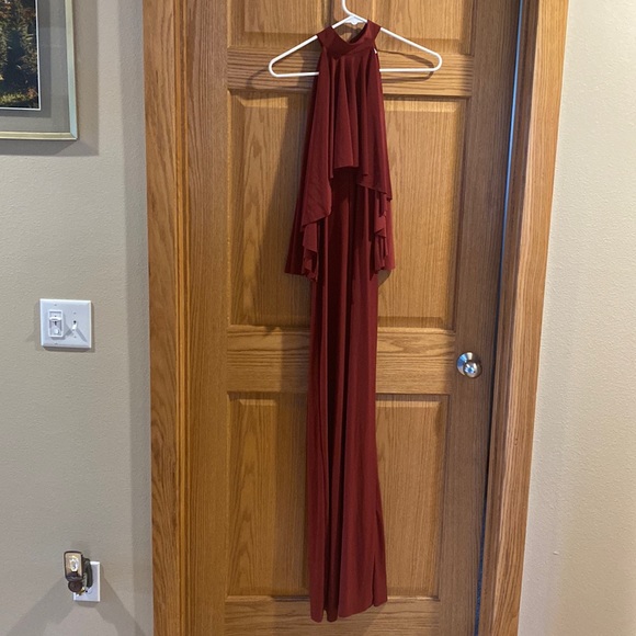 Deep red pant suit - Picture 1 of 6